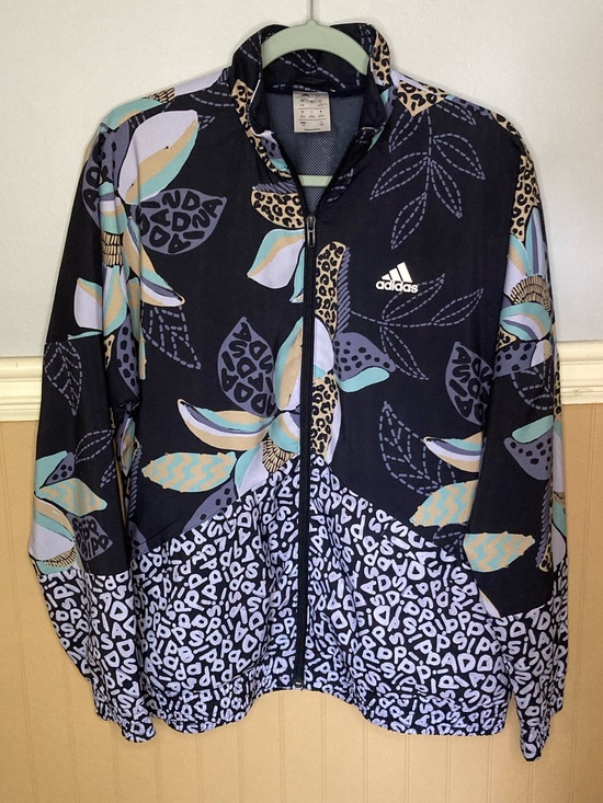 adidas Jackets & Blazers - Adidas x FARM Rio Women's Relaxed Lightweight Windbreaker Jacket Large